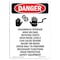 Signmission Safety Sign, OSHA Danger, 7" Height, Hazardous Interior, Portrait OS-DS-D-57-V-2553 - alternate 1